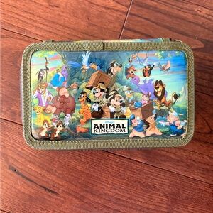 Disney Animal Kingdom Themed Storage Case with pencils and markers